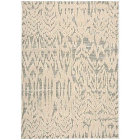 NOURISON Nepal Area Rug Collection Ivory Grey 2 ft 3 in. X 8 ft Runner 99446152329